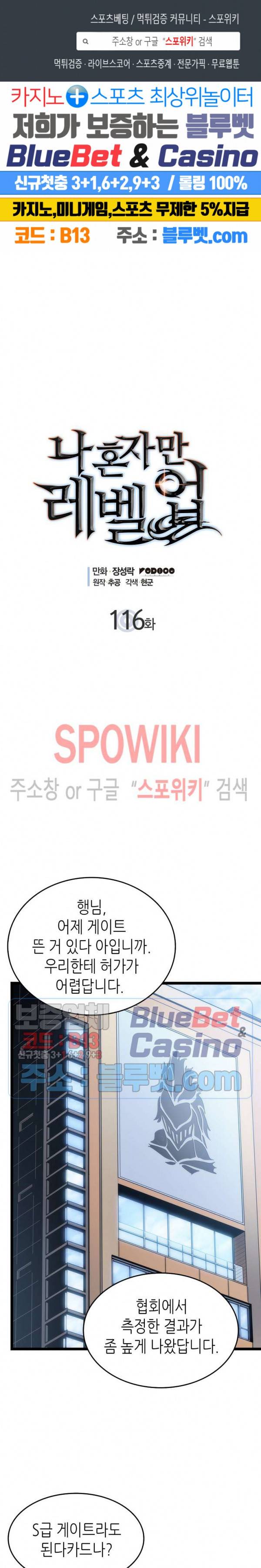 나 혼자만 레벨업 116화 1