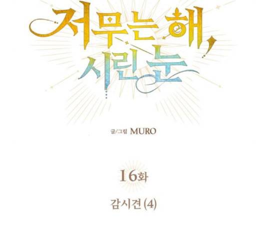 저무는 해, 시린 눈 16화 9