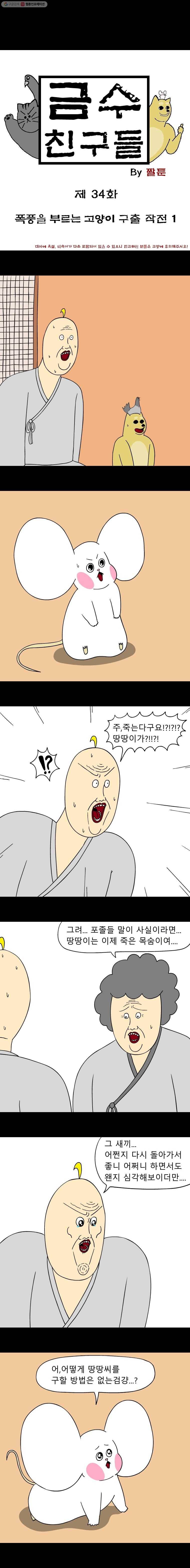 금수친구들 34화 폭풍을 부르는 고양이 구출 작전(1) 1