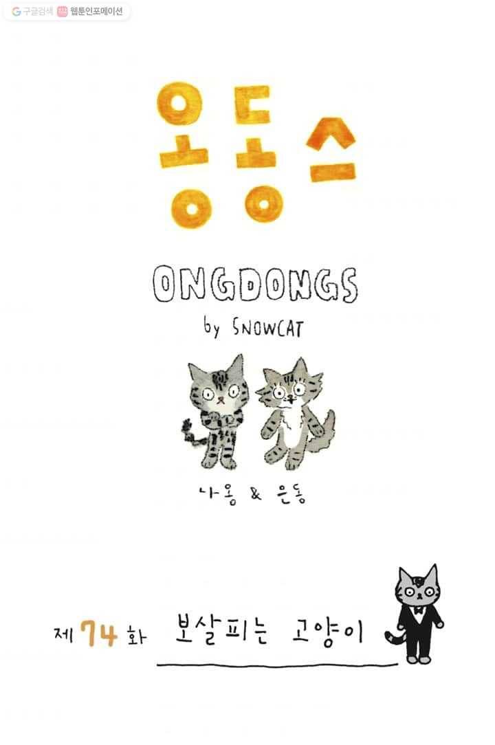 은동은동+옹동스 74화. 보살피는 고양이 1