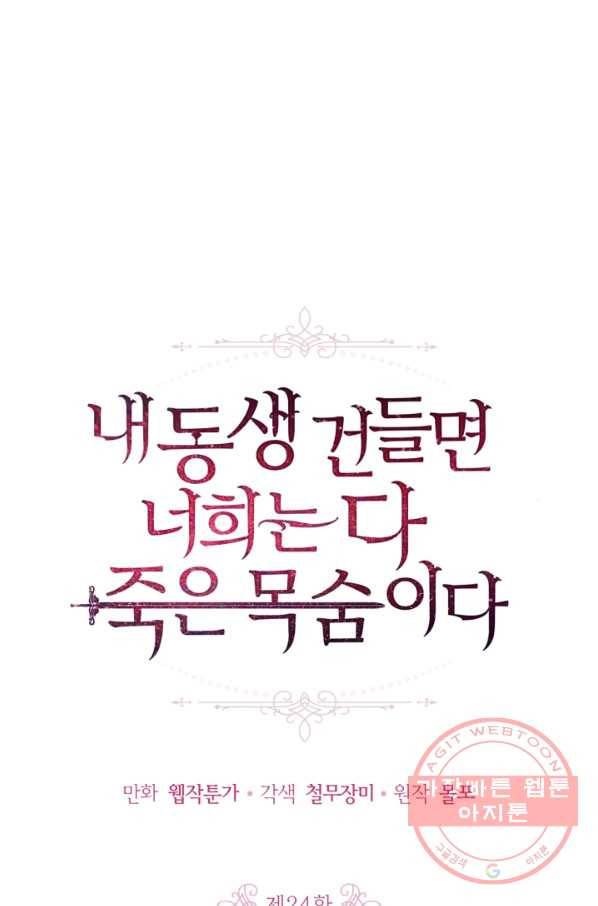내 동생 건들면 너희는 다 죽은 목숨이다 24화 1