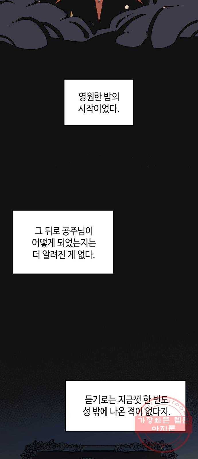 밤을 깨우는 마법 1화 저주받은 왕국 14