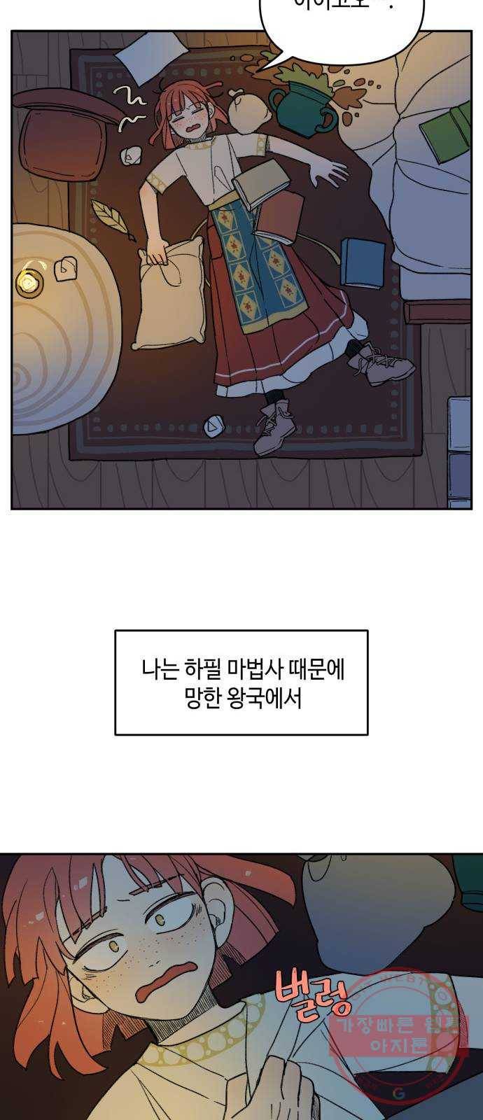 밤을 깨우는 마법 1화 저주받은 왕국 23