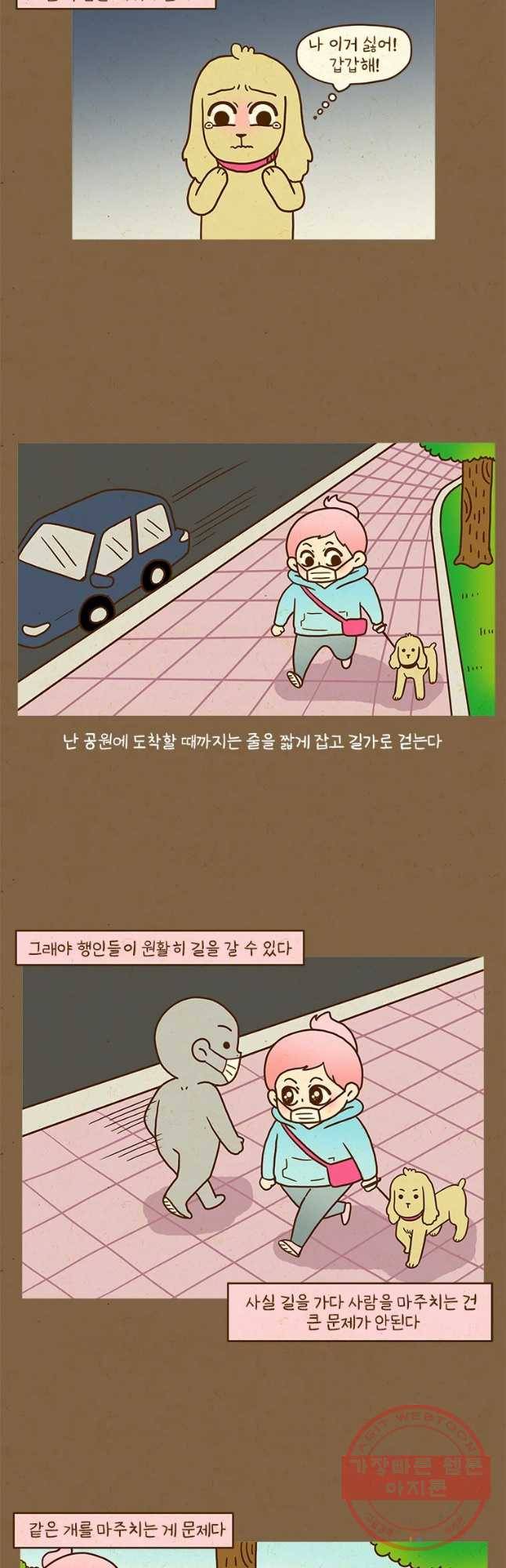 반지하셋방 246화 크림이와 산책 4