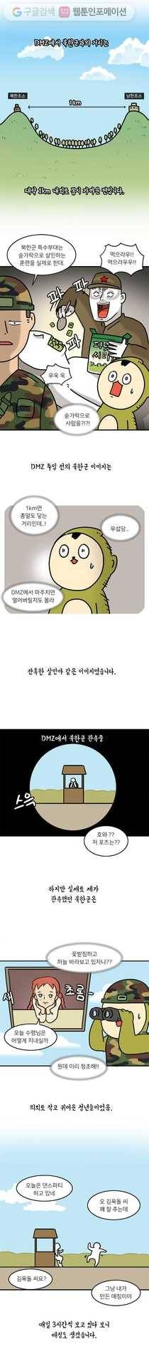 키몽의 호구로운 생활 124화 DMZ의 북한군들 2