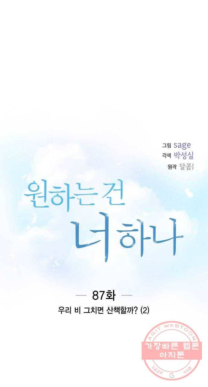 원하는 건 너 하나 87화 우리 비 그치면 산책할까? (2) 9