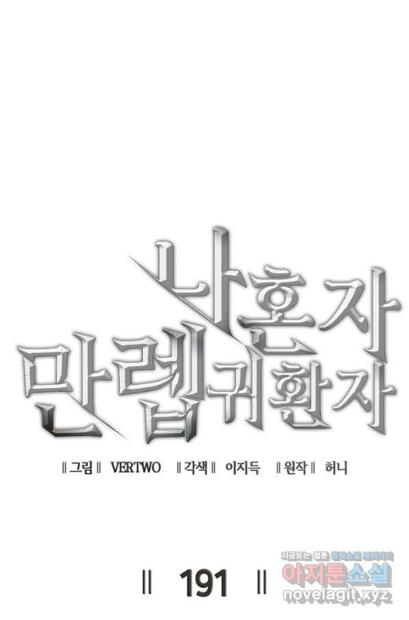 나 혼자 만렙 귀환자 191화 1