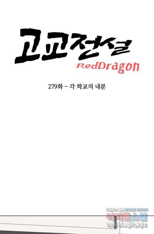 고교전설 279화 각 학교에내분 7