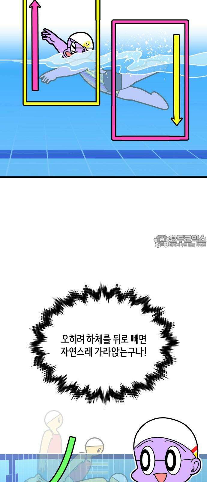 수영만화일기 시즌3 10화 물속 출발, 돌핀킥!下 3