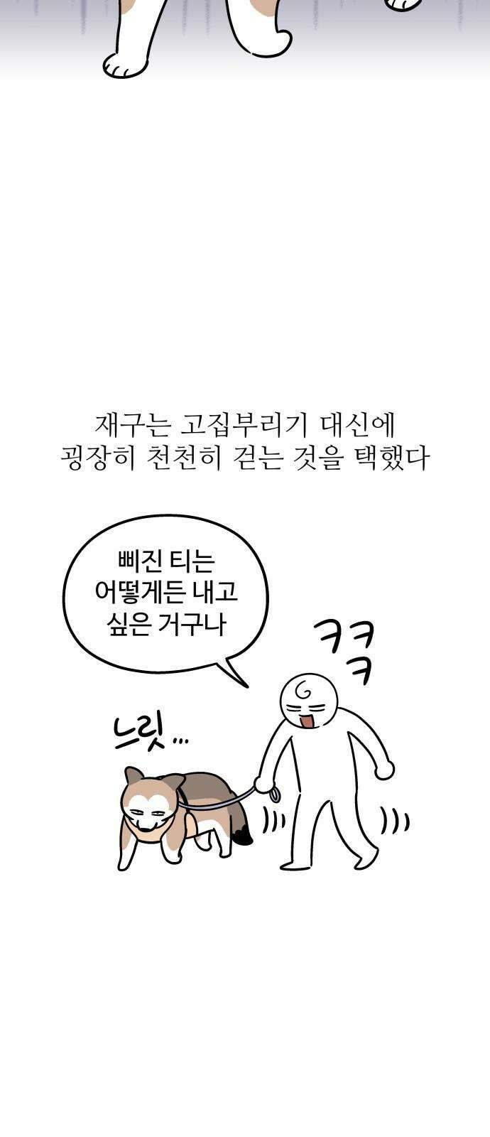노곤하개 쇼츠 고집과 스트레칭 4