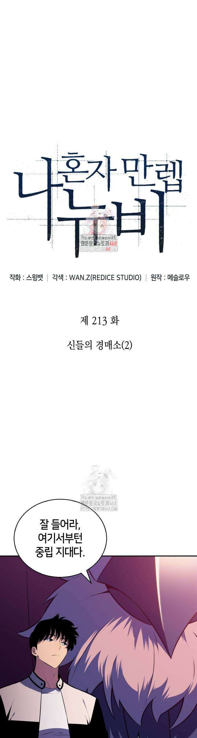 나 혼자 만렙 뉴비 213화 1
